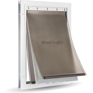 PetSafe Large Dog Door Extreme Weather Aluminum Flap with Locking Cover 100 lb
